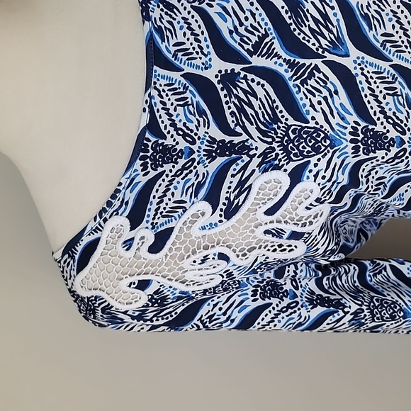 Lilly Pulitzer Marlowe Dress Resort White A Mermaids Tail, Size M - Picture 13 of 14